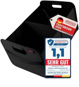PROTEX Kofferraum Organizer [Testsieger 2025] 44L Auto Kofferraumtasche | Organizer Auto | Faltbare, stabile und wasserdichte Kofferraumtasche (schwarz)