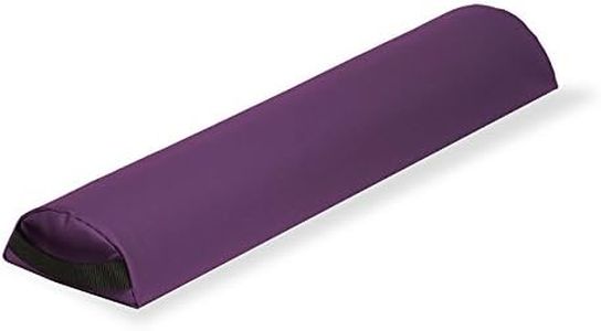 EARTHLITE Bolster Pillow Half Round – Durable Massage Bolster, 100% PU Upholstery incl. Strap Handle/Professional Quality for Massage Tables/Back Pain Relief, Amethyst