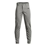 Under Armour Boys' Utility Pant Closed, (080) Baseball Gray / / Black, Youth Small