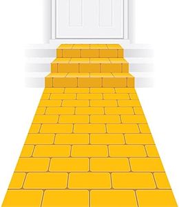 Beistle Yellow Brick Road Novelty Aisle Floor Runner Princess Decorations Party Supplies 24" x 10'