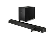 Polk Audio MagniFi Max AX 5.1.2 Channel Sound Bar with 10'' Wireless Subwoofer, Dolby Atmos and DTS:X Certified, Polk's Patented VoiceAdjust & SDA Technologies, Easy Setup, Black