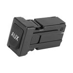 ACROPIX Front Aux Port Auxiliary Stereo Adapter Input Jack Fit for Toyota Corolla Avalon Tacoma - Pack of 1 Black