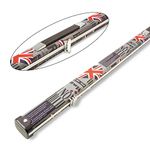 Tomahawk 1 Piece Slim Union Jack Professional Aluminium Snooker Pool Cue Case - Holds 1 One Piece Cue (Dark)