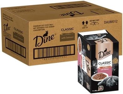 Dine Classic Collection Wet Cat Food Salmon Saucy Morsels 85g Tray, 42 Pack