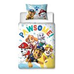 Character World Paw Patrol Official Toddler Cot Bed Duvet Cover | Splodge Design Reversible 2 Sided Junior Bedding Including Matching Pillow Case Brands