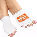 Gel Toe Separator Socks Women - Toes Separator Feet Care 1 Pair Gel Toe Separators Large - Toe Separator Pedicure Toe Spacers Compression Socks with Gel - Toe Separators for Women