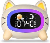 Uplayteck Kids Alarm Clock Ok to Wake and Grow Clock for Kids with 5 Adjustable Light and 4 Level Sounds Toddler Sleep Trainer for Boys and Girls Bedrooms