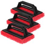 VILLCASE 3pcs Screen Printing Scrub Pad Screen Print Ink Scrub Brush Scrub Cleaner for All Screen Printing Needs Screen Printing Supplies Red