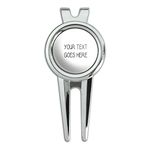 Graphics and More Personalized Custom White Background Any Occasion Golf Divot Repair Tool and Ball Marker