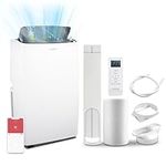 LEXENT 12000BTU Portable Smart Air Conditioning Unit 5 in 1, Air Conditioner 30L Dehumidifier Heater Cooling Dehumidifier Fan and Sleep Mode with Wifi 24H Timer Indoor AC unit for Home Energy Class A