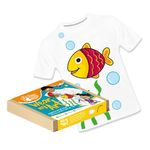 The Talking Canvas Art and Crafts T-Shirt Painting Craft Kit - Art Activity for Kids | Wear Your Art | Holi Gifts - Fish Design | Age 5-6 Years