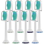 MAYCREATE® 8 Pack Electric Toothbrush Head Standard Replacement Toothbrush Heads for Philips Compatible with ProResults DiamondClean FlexCare Healthy White