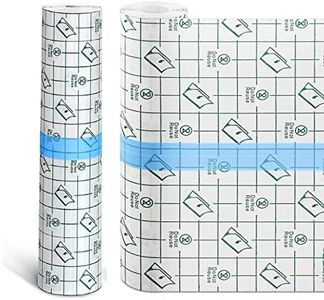 Dyroe Vendaje Transparente Impermeable,Vendaje para Tatuajes 15 cm *1m 2pcs,Cinta Adhesiva Heridas Vendaje,Transparente Rollo de Película Impermeable, Anti-alérgica,Transparente,Impermeable