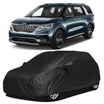 TRAUENIE Waterproof Car Body Cover Compatible with Kia Carnival (All Models) | Premium Protection Against Rain, Snow, and UV Rays | Durable & Breathable Design | (Black)