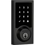 Kwikset 99160-044 SmartCode Deadbolts Touchscreen with Home Connect Electronic, Matte Black