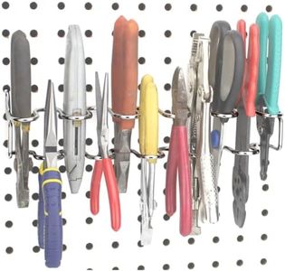 RightArrange Pegboard Pliers Holder - Holds 11 Pliers per Rack - Hooks to Any Peg Board - Pegboard Organization Accessory for Workbench, Garage, Tool Shed, Craft Room - Scissor Organizer Accessory