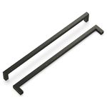 Hickory Hardware 1 Pack Solid Core Kitchen Cabinet Pulls, Luxury Cabinet Handles, Hardware for Doors & Dresser Drawers, 12 Inch Hole Center, Vintage Bronze, Skylight Collection