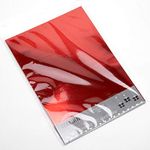 Italian Options 250GSM Mirror Card Craft Paper 10 Sheets, A4 Size, Red