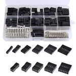 Gasea 620pcs 2.54mm JST Crimp Pin Conector Pin Header Wire Jumper and Male Female Crimp Pins Kit