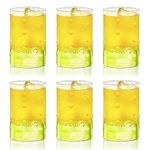 Borosil 295 ml Set of 6 pcs Medallions Vision Transparent Drinking Glass | Borosilicate Glass Tumblers for Water, Cold Drinks, Juice| Flame Proof, Microwave & Dishwasher Safe | For Daily use & Gifting
