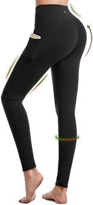 CAMBIVO Legging de Sport Femme Taille Haute, Leggings Pantalon Yoga Pants Fuseau Push up, Legging Running Elastique Opaque avec Poches pour Pilates, Running, Fitness, Gym