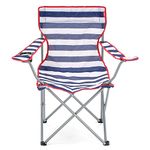 Unibos Yello Outdoor And Camping Chair Stripes Fishing Beach Picnic Garden Festival