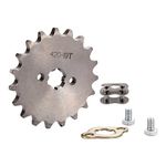 WOOSTAR Motorcycle 420-19T Front Sprocket 17mm for 50cc 70cc 90cc 110cc 125cc Dirt Pit Bike Mini Bike ATV 4 Wheeler Moped