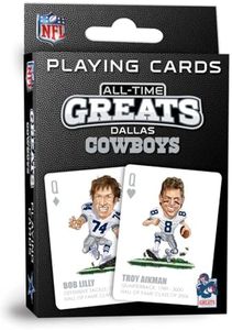 MasterPieces Family Games - Dallas Cowboys All-Time Greats Playing Cards - Officially Licensed Playing Card Deck for Adults, Kids, and Family