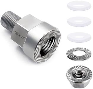 Saioagi Universal Bicycle Trailer Axle Adapter,Bicycle axle Adapter for Bicycle Trailer Coupling,Heavy-Duty Coupler(3/8 x 26 Aolid Axle)