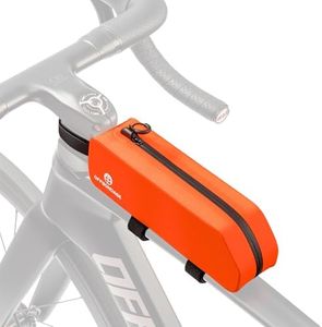 OFFBONDAGE Waterproof Bike Top Tube Bag - TPU Bolt-On & Strap Mount Frame Pack, Lightweight Aerodynamic Cycling Storage for Mountain/Road/Gravel