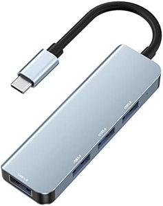 Yamdrok USB C Hub, 4-in-1 Type C Hub for PC, 4 USB 3.0 Ports, 5Gbps High-Speed Data Extender, USB C Adapter Dock Compatible with MacBook, iPad, Samsung, Chromebook, USB Flash Drives, Type C Laptops