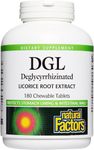 Natural Factors - DGL Licorice Chewable, 400mg, 180 Capsules