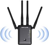 WAVLINK AC1200 Dual Band WiFi Extender/Repeater/Access Point/Router with Gigabit Ethernet Port & 4 High Gain Antennas, WPS 1200Mbps WiFi Booster for Home Office