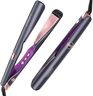 LANDOT 2 in 1 Hair Straightener and Curler, Straightens/Curls/Waves, Adjustable Temperature 120-230℃ for All Hair Types, Professional Pro Twist Styler for Women