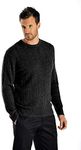 Cashmere Boutique 100% Pure Cashmere Cable Pullover Sweaters for Men – Crew Neck, Long Sleeve, Lightweight, Soft and Warm