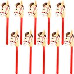 Haconba 12 Pieces 40 Inch Inflatable Stick Horse Inflatable Cowboy Cowgirl Horse Head Stick Pony Stick Balloon for Cowboy Theme Parties Chsirtmas Birthday Pool Party Decoration
