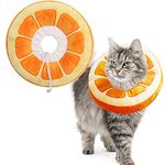 Soft Cat Recovery Collar Wound Healing Protective Collar for Cat Recovery After Surgery, Adjustable Cute Watermelon Neck Cone for Cats and Kitten, Puppies…