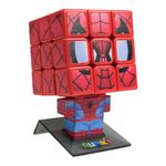 IDEAL | Rubik's Cubers Collectible Spider-Man Cube: fully solvable 3x3 character Rubik's Cube with display stand | Brainteaser Puzzles | Marvel Merchandise | Fidget Toys | Ages 8+