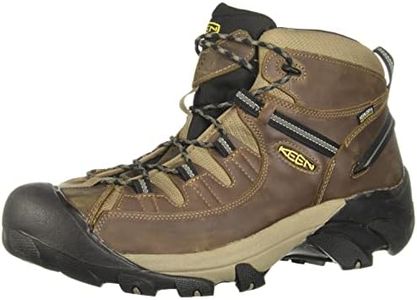 KEEN Men's Targhee II Mid Waterproof Hiking Boot, Shitake Brindle, 7 US