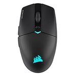 Corsair KATAR Elite Wireless Gaming Mouse - Ultra Lightweight, Marksman 26,000 DPI Optical Sensor, Sub-1ms Slipstream Wireless Connection, Up to 110 Hours of Rechargeable Battery Life - Black