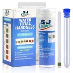 Water Hardness Test Kit - Fast & Accurate Water Quality Testing Kit for Water Softener, Swimming Pool, Fish Tank, & Spa Hardness Test |150 Water Hardness Test Strips for 150 Tests|0-425 ppm & 0-25 gpg
