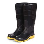 Duckback Men's Black PVC Industrial Purpose Super Safety/Welsafe Gum Boots - (6)