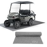 10L0L Golf Cart Premium Garage Floor Mat-Waterproof Anti-Slip Thickened Mat for Golf Cart Club Car EZGO Yamaha ATV UTV Parking Mat-106'' x 59''