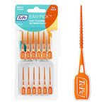 TePe EasyPick Toothpicks, Orange, ISO XS-S, 36pcs, Plaque Remover, efficient Clean Between Teeth, Durable Dental Picks for Narrow Gaps, Travel case Included