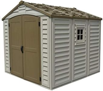 BillyOh Duraplus Outdoor Apex Double Door Garden Storage Shed 8x8ft Adobe/brown | Fade Free | All Weather Resistant | No Maintenance Safe and Secure