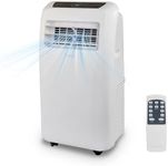 SereneLife Portable Air Conditioning Unit, 3-in-1 Powerful Ac, 12,000 BTU Mobile Air Conditioners, w/Dehumidifier, Fan mode + Heat, Remote Control, Window Venting Kit Included