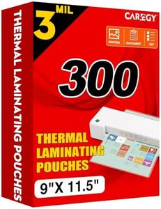 CAREGY Thermal Laminating Pouches, 300 Pack Laminating Sheets, 3 Mil, 9 x 11.5 Inches Lamination Sheet Paper for Laminator, Clear, Letter Size, Office and School Supplies