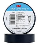 3M Temflex Vinyl Electrical Tape 165, Black, 19 mm x 25 m, 10 Roll Pack