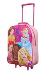 trolleys Kids Princess Cabin Bag Suitcase with Wheels and Telescopic Handle - Ideal for Short Breaks, Holidays, sleepovers and School Trips