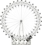 K'NEX Architecture , London Eye Building Set , Educational Toys for Kids, 1856 Piece Stem Learning Kit, Engineering for Kids, Building Construction Toys for Boys and Girls Ages 9+ , Basic Fun 15237